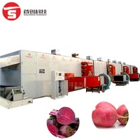 Déshydrateur automatique de ceinture d'acier inoxydable de productivité élevée pour le séchage de l'herbe de légume de betterave à sucre d'igname de patate douce