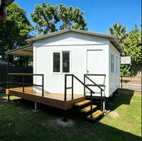 Maisonnette préfabriquée moderne de luxe extensible 20ft 30ft, villa pliable pour jardin et cour arrière, idéale pour les séjours de vacances