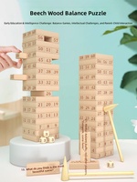 Jeu de blocs de construction ZMDDL-010 : Empilez les blocs en bois pour développer les compétences des enfants et des adultes – Jeu de table interactif et amusant