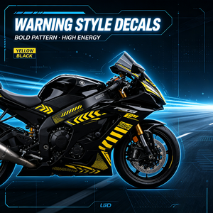 Autocollant décoratif pour carrosserie de moto, kit graphique en vinyle auto-adhésif pour la décoration des panneaux latéraux de carénage de moto - Product Image 6