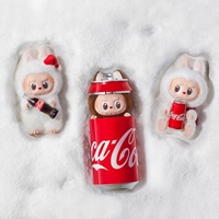 Produit officiel authentique Popmart Labubu the Monsters CO CAA-COLA Series Blind Box Figurines d'action mignonnes Jouets en peluche Poupée