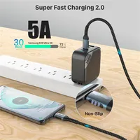 1M 2M PD 100W 20V 5A USB C vers USB Type C Câble de charge rapide pour Macbook pour Samsung pour Xiaomi Cuivre pur pour IOS