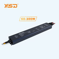 YSD IP67 5 en 1 Gradation (TRIAC/ 0-10V/1-10V/10V/ PWM/RESISTANCE DIM) 24V 150W 5 ans de garantie Pilote LED pour éclairage Led