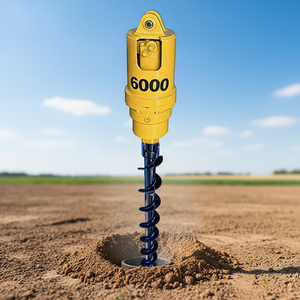 Máquina perforadora de tierra hidráulica para plantar árboles, miniexcavadora con barrena para perforar agujeros en el suelo - Product Image 6