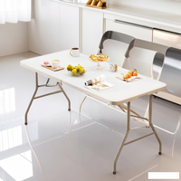 Table à manger pliante moderne de haute qualité, portable, pour l'extérieur, facile à transporter, table pliante pour le camping, le travail, le barbecue, la cuisine, la plage