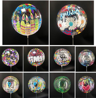 Vente en gros de ballons publicitaires imprimés avec logo personnalisé Ballon Bobo rond avec cœur et étoile Ballons à led imprimés avec logo personnalisé PVC/TPU