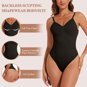 Body sculptant pour femmes, dos nu, soulageant les douleurs abdominales, gainant, personnalisable - Product Image 2