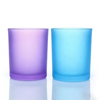 Vente en gros de porte-bougies en verre de 7 oz, 10 oz, 15 oz, lanternes, pots à bougies, pots à bougies de luxe blancs et noirs vides avec couvercles en bambou