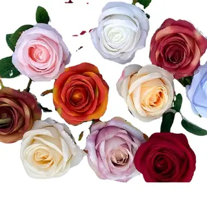 LFH欧式圆形玫瑰单支安娜婚庆大厅装饰绢花客厅窗户漂亮陈仿真流