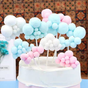 Commercio all'ingrosso felice san valentino festa della mamma cloud decorazioni strumenti di natale acrilico buon compleanno torta toppers torta - Product Image 1