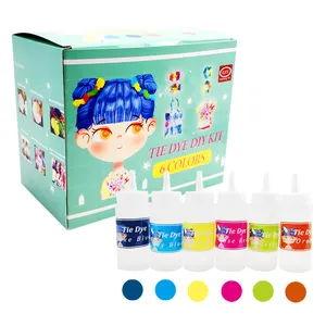 무독성 멀티 컬러 크리 에이 티브 재밌는 DIY 넥타이 염료 키트 어린이 페인트 장난감