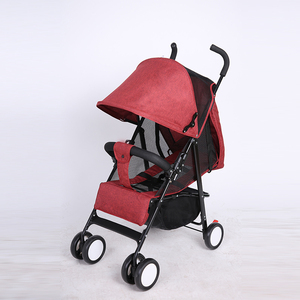 Cochecito de bebé plegable de una mano de lino ligero 2025, sistema de viaje, carrito anticolapso <span class=keywords><strong>con</strong></span> ruedas EVA seguro para niños - Product Image 1