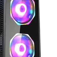 Casing PC Mid Tower Hitam TDWJTJX200 untuk Komputer Gaming