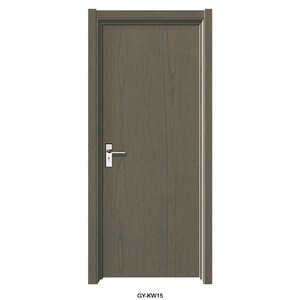 Porte d'intérieur en bois massif design pour le salon porte en bois design <span class=keywords><strong>catalogue</strong></span> photos porte en placage design moderne - Product Image 3