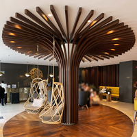 Panneau de revêtement en aluminium de forme personnalisée pour les devantures de magasins de centres commerciaux et la conception de façades de bâtiments commerciaux