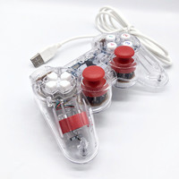 Manette de jeu filaire USB avec moteur de vibration pour PC et tablette, compatible avec Windows 7/10/XP