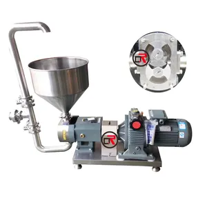 High Speed Shear Dispersion Emulsification Pump For Cosmetic Cream With Funnel Circulation Tube