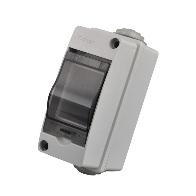 Tulabu Solar Photovoltaic Grid Connected 2way Power Electric Box Plastic Enclosure Mcb Box Distribution Junction Box