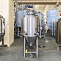 Cuve de fermentation conique de 100 L avec enveloppe à fossettes, fermentateur en acier inoxydable SUS 304, équipement de brasserie artisanale pour brasserie à domicile