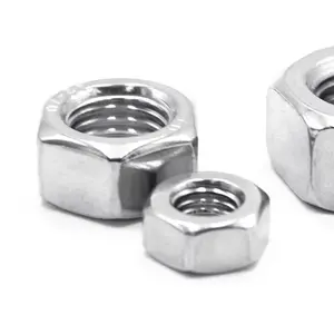 Stainless steel Brass Hex Nuts Din 934 Color Zinc-Plated Standard Size M8 M10 M12 Nylon Nuts for Bolts