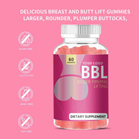 Gummies OEM pour femmes BBL : Vitamines pour l'amélioration et le raffermissement des fesses et des hanches, effet liftant, pour l'augmentation des fesses et des seins