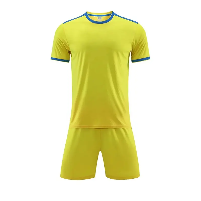 Uniformes de fútbol de color amarillo y negro de Canadá, camiseta de fútbol de sublimación, ropa de fútbol de Italia azul y amarillo, 2021