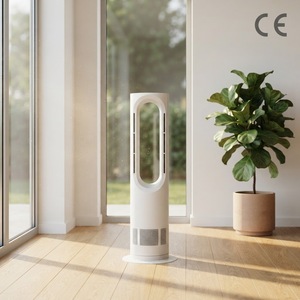 Ventilatore a Torre <span class=keywords><strong>Angelo</strong></span> AZ588PRO Senza Pale con Oscillazione a 75 Gradi, 2-in-1 Freddo/Caldo, Motore DC Classe A ad Alta Efficienza Energetica, Telecomando - Product Image 1