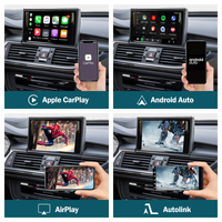 Boîtier décodeur sans fil multimédia Carplay pour mise à niveau de l'écran d'origine des véhicules Audi A6 A7 2012-2018