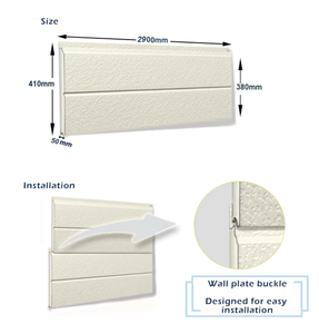Panneau sandwich en PU sculpté en métal imperméable et résistant au feu <span class=keywords><strong>de</strong></span> 16-25 mm pour la construction <span class=keywords><strong>de</strong></span> maisons préfabriquées, murs intérieurs et extérieurs - Product Image 4