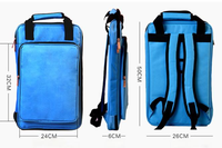 Sac de transport pour 12 paires de baguettes de batterie, étui et sac à dos pour batterie, logo personnalisé disponible, accessoires de batterie en gros
