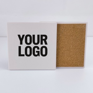 High Quality Ceramic Coasters Fast Delivery Custom Print Drink Cup Mat Beverage Coasters 9cm Square for Home Decor Gifts