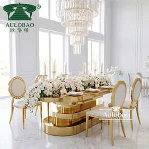 โต๊ะจัดงานแต่งงานสแตนเลสสตีลแบบหนาสำหรับงานอีเว้นท์ - Product Image 4