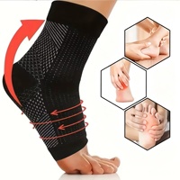 Chevillères de sport élastiques à haute compression en nylon à bout ouvert pour activités de plein air et fitness