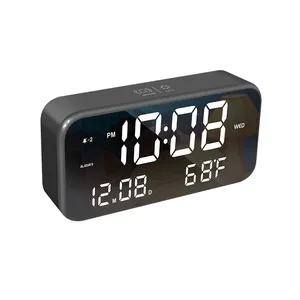 Yeni gelenler elektrikli masa masaüstü saatler dijital alarmlı saat saat LED özelleştirilmiş saat