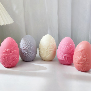 早起牡丹花硅模蛋糕装饰3D鸡蛋烘焙模具手工香薰石膏树脂肥皂制作 - Product Image 3