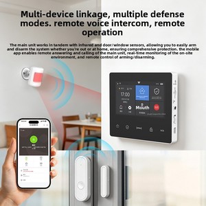 <span class=keywords><strong>Sistema</strong></span> <span class=keywords><strong>di</strong></span> <span class=keywords><strong>Allarme</strong></span> Antifurto Smart per <span class=keywords><strong>Casa</strong></span> con Display HD da 43 Pollici, Controllo Remoto Wireless 4G, Wi-Fi e Raggio <span class=keywords><strong>di</strong></span> Rilevamento <span class=keywords><strong>di</strong></span> 100m - Product Image 2