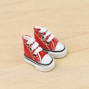 Zapatos de Lona Miniatura Personalizados al por Mayor de 3.5CM, Zapatos para Muñecas Supermodelo Xinyi Kere, Zapatos de Baile con Red, Decoración, Mini Juguete - Product Image 5
