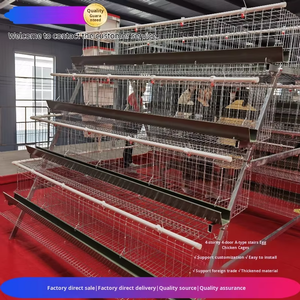 กรงเลี้ยงไก่<span class=keywords><strong>ไข่</strong></span>แบบสี่ชั้น สี่ประตู แบบขั้นบันได รุ่น A ติดตั้งง่าย - Product Image 5