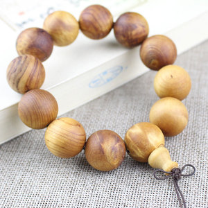 YBCL201203 Wooden <b>Bracelet</b> 15mm 20mm Beads Natural Aroma Antiques Style Jewelry For Men Women - Product Image 2