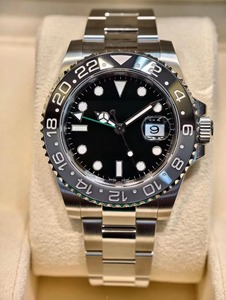 Montre de plongée de luxe de haute qualité en acier inoxydable lumineux, étanche, 40 mm, modèle Sprite Lefty GMT, boîtier 904L, VS Factory V3 3285 - Product Image 1