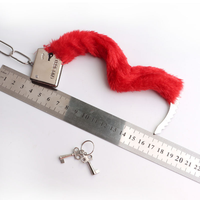 Menottes en peluche sexy avec fourrure pour jeux BDSM, nouveauté fétichiste, menottes roses en fourrure pour hommes