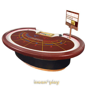 Mesa de Póker Baccarat Personalizada de Lujo para Casino con Luces LED, Porta Logotipos Hold'Em, Juego de Holdem, Mahjong Deluxe, <span class=keywords><strong>Bo</strong></span> <span class=keywords><strong>Sic</strong></span>, Blackjack, Texas - Product Image 3