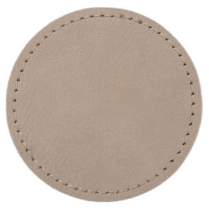 Parche de cuero genuino personalizado con borde transparente para productos, parche de cuero personalizado con cierre de botón a presión para bolsos de cuero - Product Image 3