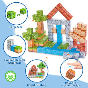 103pcs Magnetic Building Cube <b>for</b> <b>Boys</b> Educational <b>Toy</b> Magic Cube Magnetic Block <b>for</b> <b>Kids</b> Building <b>Toy</b> Holiday Gift - Product Image 4