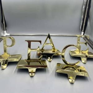 Aluminum Metal Christmas <b>Stocking</b> <b>Holder</b> Metal - Product Image 5