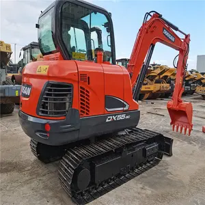 Bán Hot thủy lực sử dụng doosan DX55-9C 5ton Mini Máy xúc giá thấp, thương mại nước ngoài bán hàng trực tiếp, sử dụng máy xúc