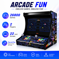 Machine de jeu d'arcade à monnayeur avec grand écran de 22 pouces, Pandora DX, double joystick, jeu de combat pour 2 joueurs