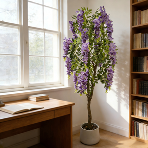 <span class=keywords><strong>Albero</strong></span> di Fiori di Glicine per Decorazioni Matrimoniali, <span class=keywords><strong>Albero</strong></span> di Fiori Artificiale per Interni ed Esterni, Paesaggistica <span class=keywords><strong>da</strong></span> <span class=keywords><strong>Giardino</strong></span> - Product Image 5