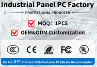 PC de panel táctil industrial de 15,6 pulgadas Mini PC de Android con panel Led Temperatura de PC de panel resistente industrial sin ventilador-20 ℃ ~ 60 ℃