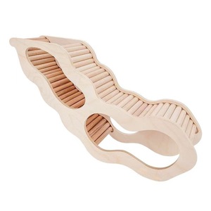 Túnel de madera para hámster, laberinto modular, refugio de madera maciza, casa de juegos para mascotas, para animales pequeños - Product Image 1